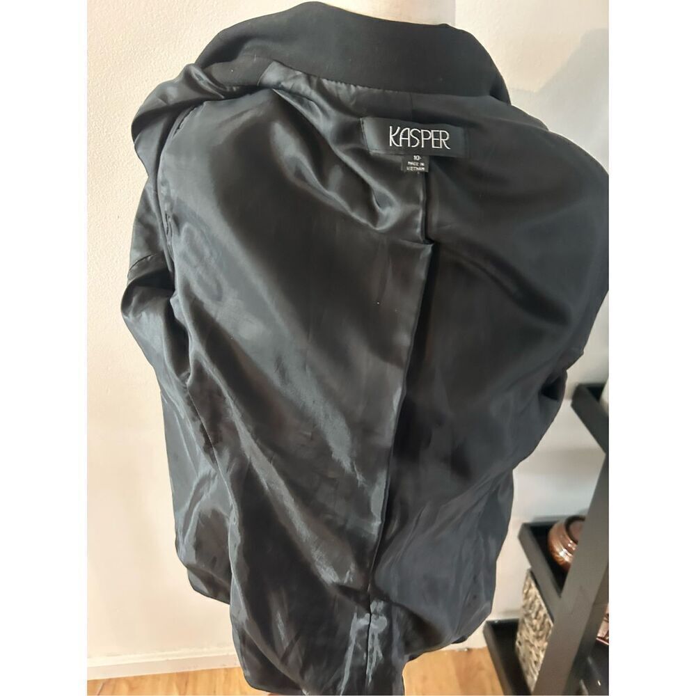 Kasper black blazer size 10 classy - Picture 4 of 5